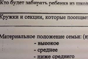 Что писать в составе семьи и материальное положение