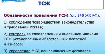 Различия ответственности председателя и членов правления тсж