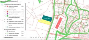 На кадастровой карте красный пунктир что значит